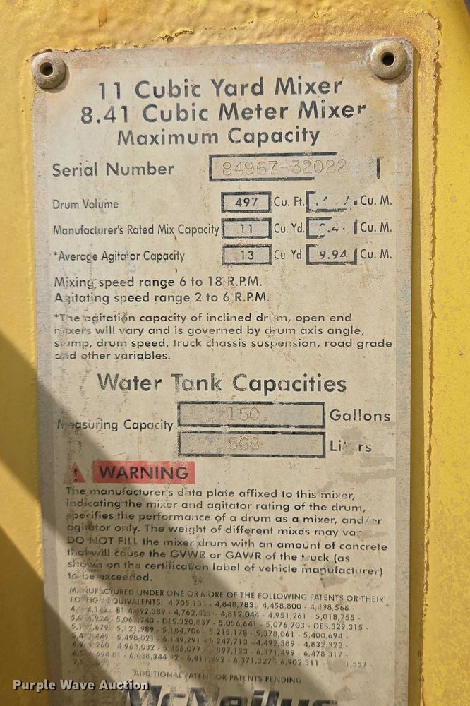 image for item DY1132 2009 Kenworth W900 ready mix truck