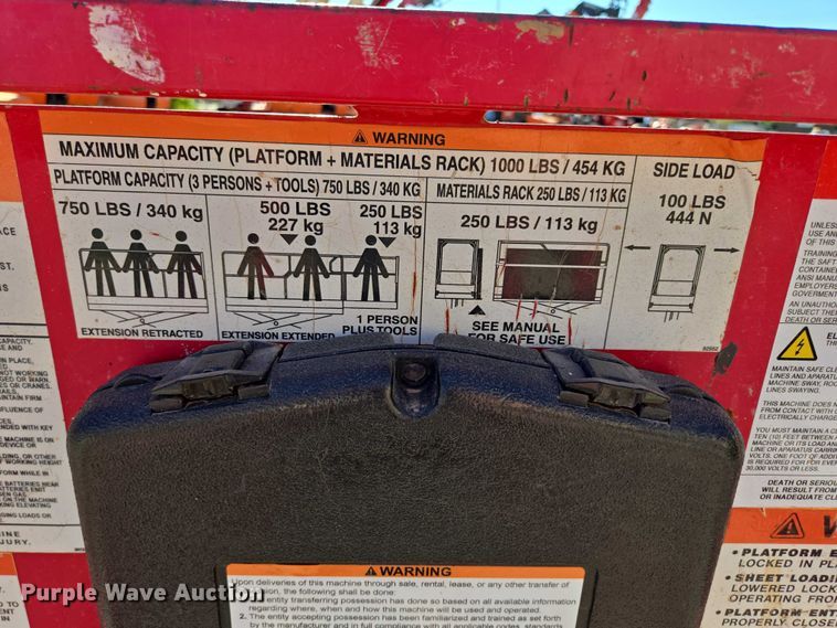 image for item DY1266 2017 MEC Crossover 2659 ERT scissor lift