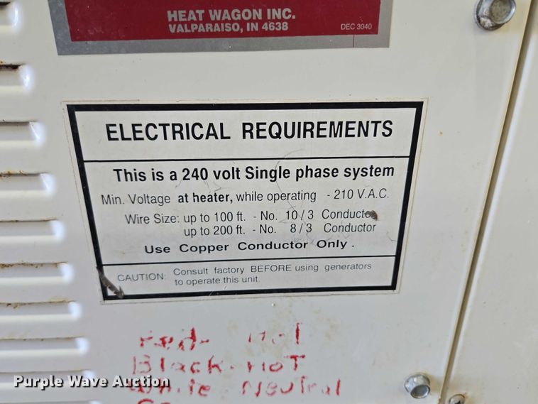 image for item DY1283 Heat Wagon VG/VF700 heater