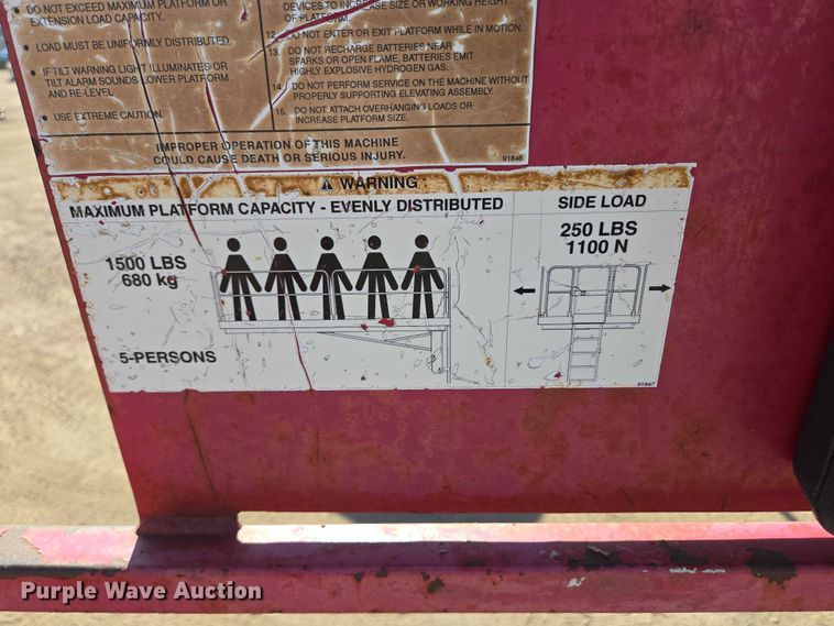 image for item DY1287 2013 MEC 3084RT scissor lift