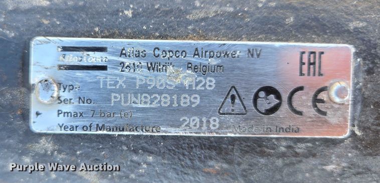 image for item DY1289 2018 Atlas TEX P905 H28 breaker