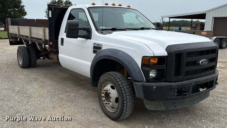 image for item DY8107 2008 Ford F450 Super Duty dump flatbed truck