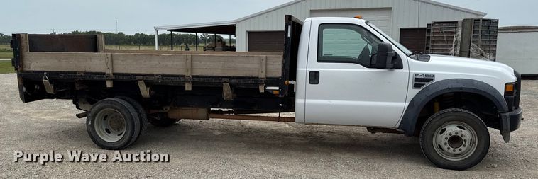 image for item DY8107 2008 Ford F450 Super Duty dump flatbed truck