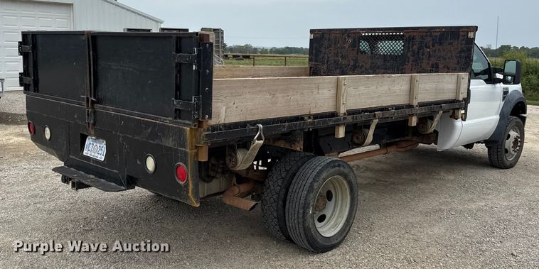 image for item DY8107 2008 Ford F450 Super Duty dump flatbed truck