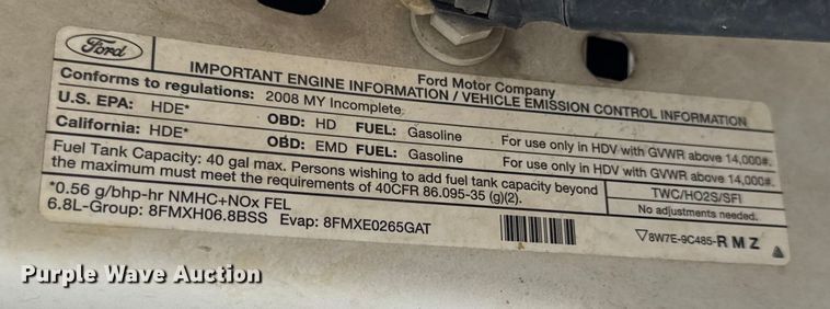 image for item DY8107 2008 Ford F450 Super Duty dump flatbed truck