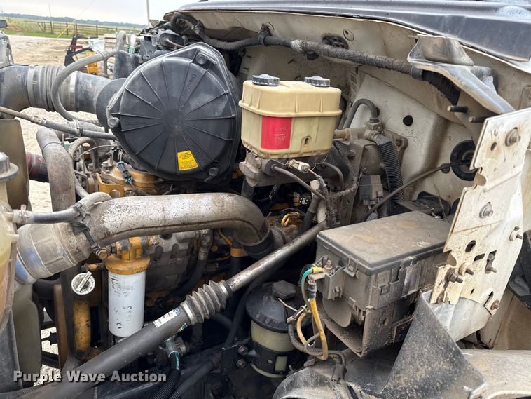 image for item DY8108 2004 Ford F650 Super Duty Crew Cab dump flatbed truck