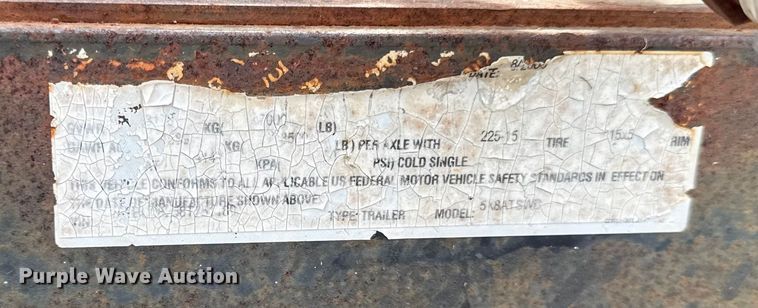 image for item DY8109 2008 Arizona Trailer Specialists water trailer