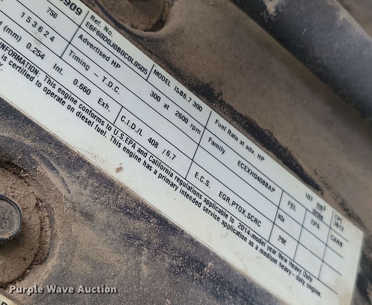 image for item DZ6517 2015 Peterbilt  PB337 utility / service truck