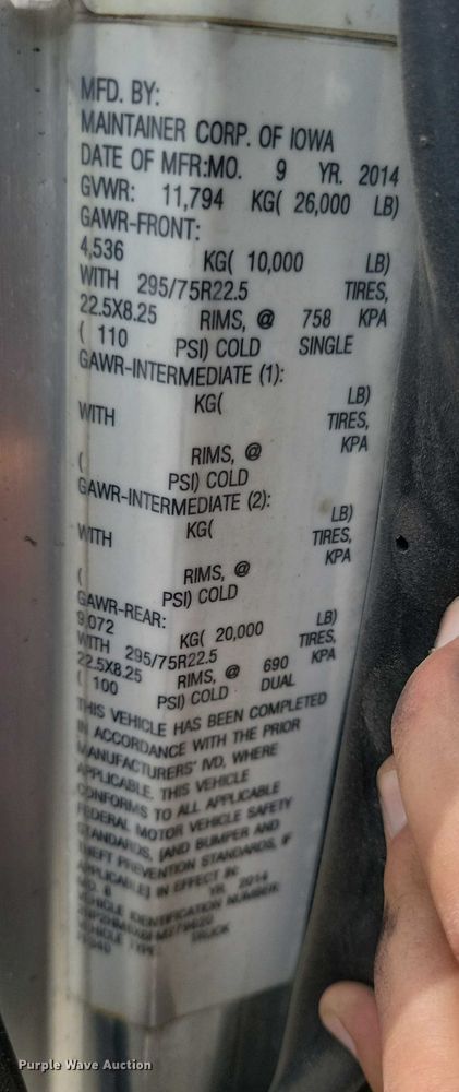 image for item DZ6517 2015 Peterbilt  PB337 utility / service truck