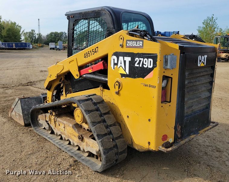 image for item DZ6596 2015 Caterpillar 279D tracked skid steer loader