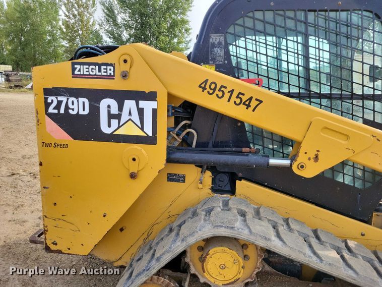 image for item DZ6596 2015 Caterpillar 279D tracked skid steer loader