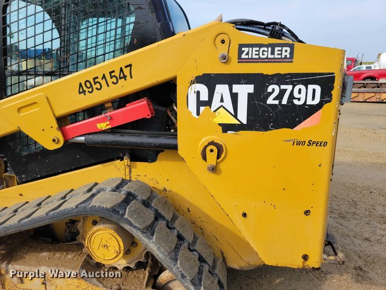 image for item DZ6596 2015 Caterpillar 279D tracked skid steer loader
