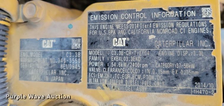 image for item DZ6596 2015 Caterpillar 279D tracked skid steer loader