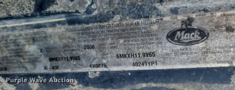 image for item DZ6605 2007 Mack Granite ready mix truck