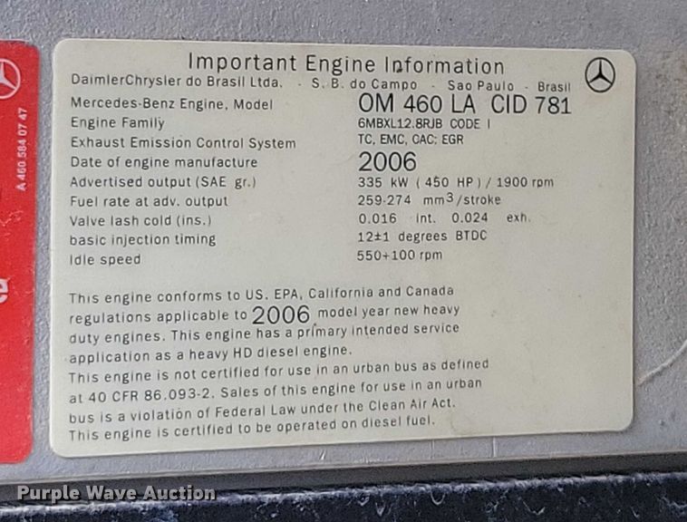 image for item DZ6606 2007 Sterling L-Line ready mix truck