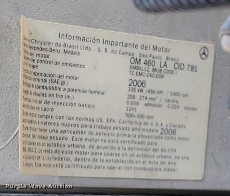 image for item DZ6606 2007 Sterling L-Line ready mix truck