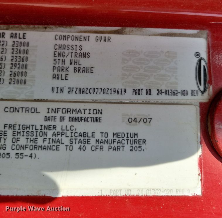 image for item DZ6606 2007 Sterling L-Line ready mix truck