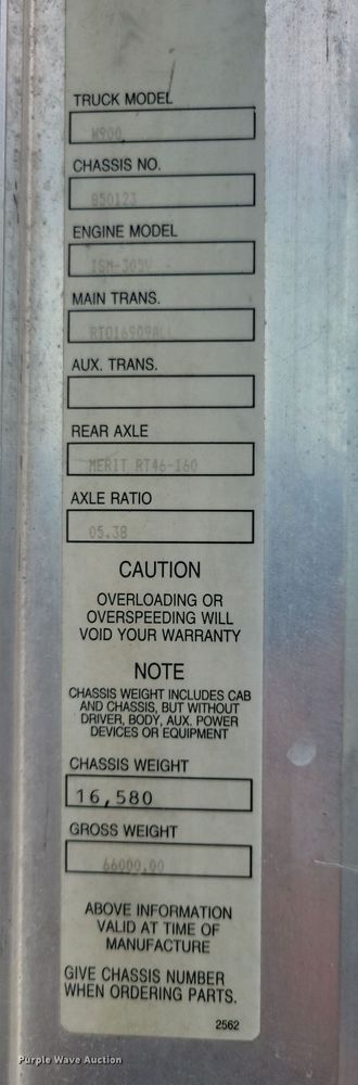 image for item DZ6607 2000 Kenworth  W900 ready mix truck