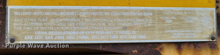 image for item DZ6609 1983 Caterpillar 950B wheel loader