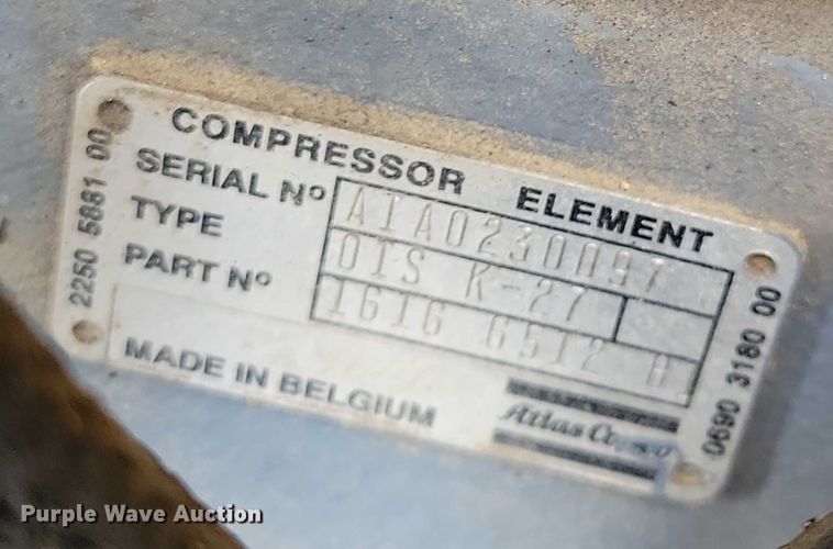 image for item DZ6620 1999 Atlas Copco XAS 96 air compressor