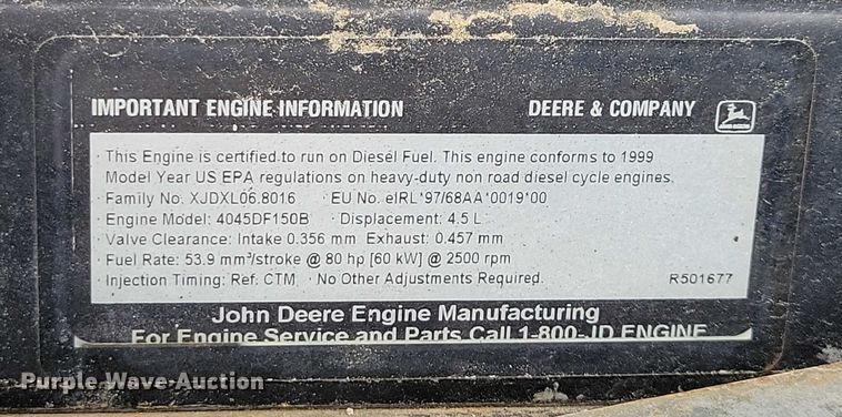 image for item DZ6620 1999 Atlas Copco XAS 96 air compressor