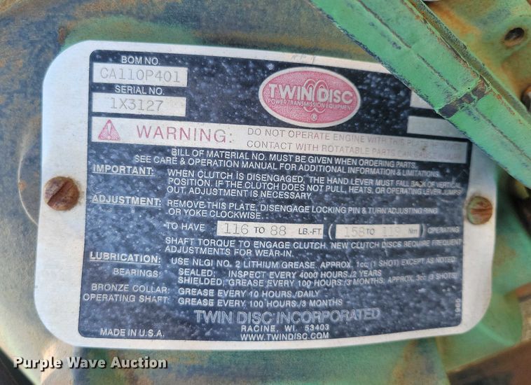 image for item DZ6635 1989 Le Roi Dresser air compressor