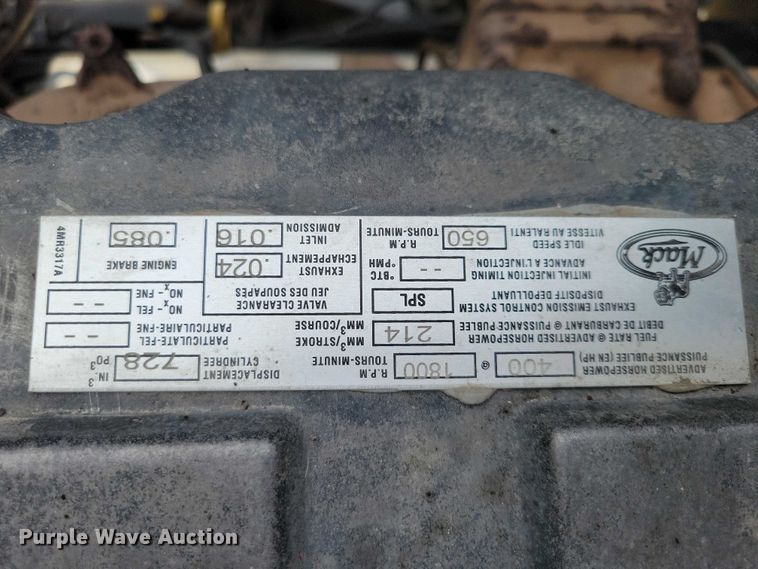 image for item DZ6708 2000 Mack RB688S dump truck