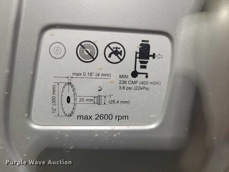 image for item DZ6709 Husqvarna K770 VAC cut off saw