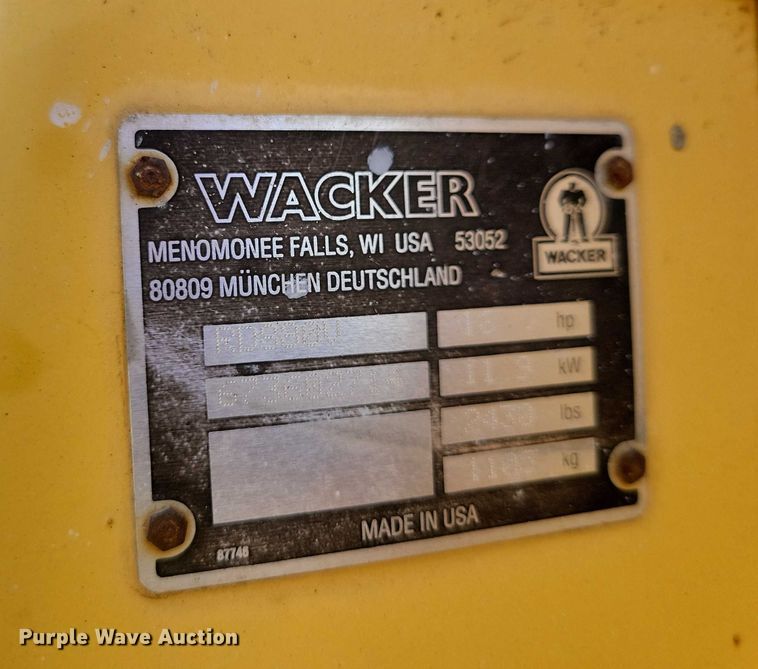 image for item DZ6725 Wacker Nuson RD880V double drum vibratory roller