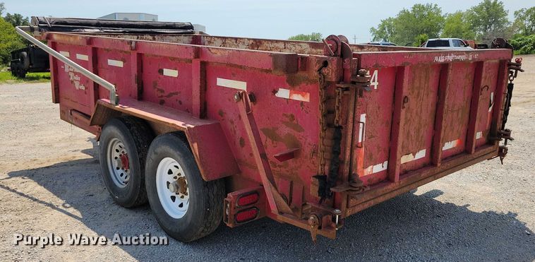 image for item EA2485 2004 Baker Built Trailer Works dump trailer