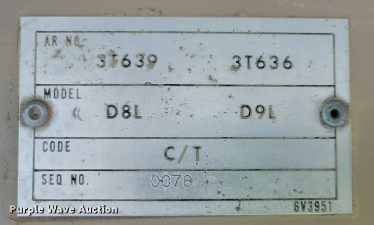 image for item EA2565 1983 Caterpillar D9L dozer