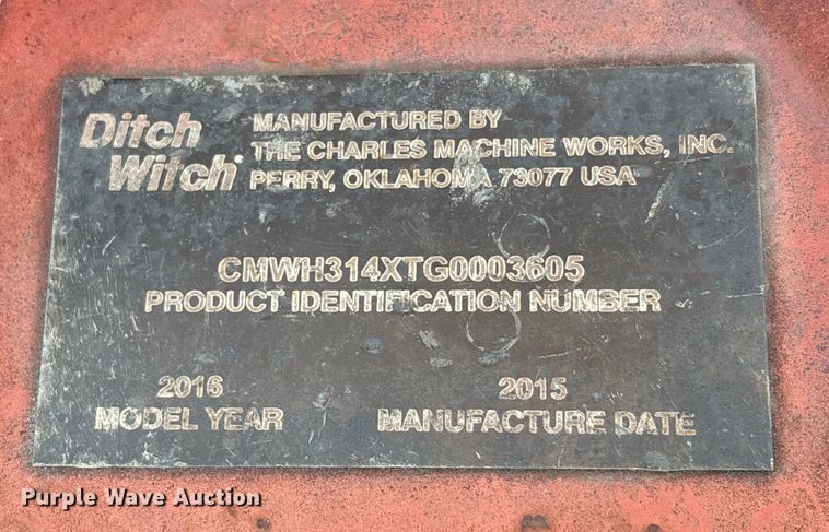 image for item EA6972 2016 Ditch Witch RT45 trencher