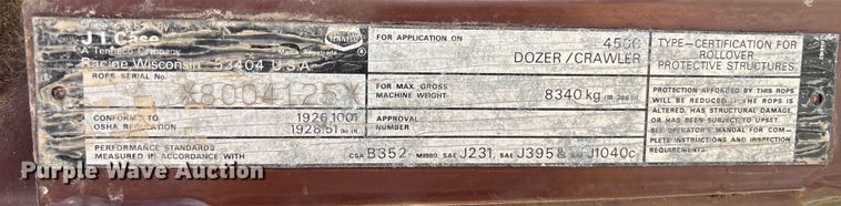 image for item EA6978 1989 Case 450C dozer