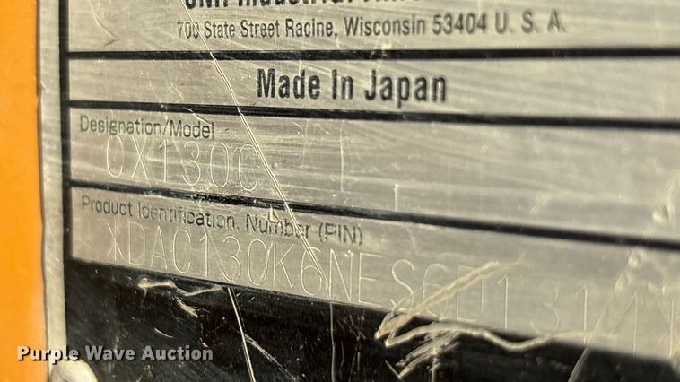 image for item EA7526 2014 Case CX130C excavator