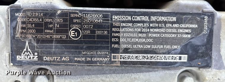 image for item EA7531 2014 Genie GTH-5519 telehandler