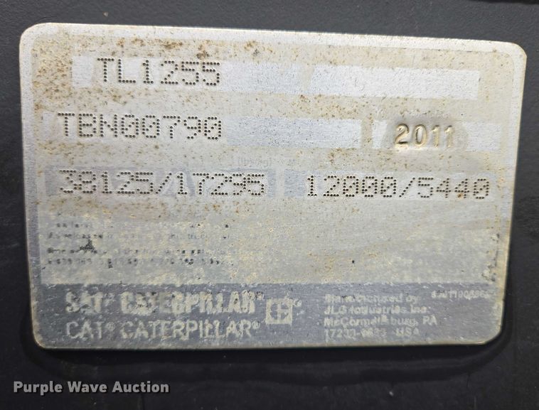 image for item EB1047 2011 Caterpillar TL1255 telehandler
