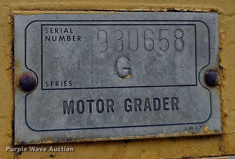 image for item EB8336 1974 Caterpillar 16G motor grader