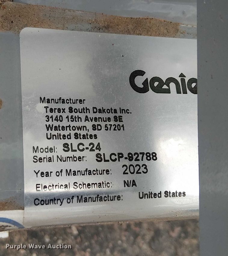 image for item EC1197 2023 Terex SLC-24 material lift