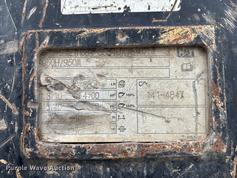 image for item EC3776 2019 Caterpillar 950M wheel loader