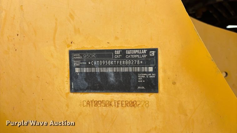image for item EC3777 2013 Caterpillar 950K wheel loader
