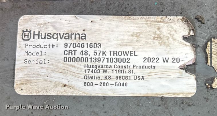 image for item EC3834 Husqvarna CRT48 power trowel