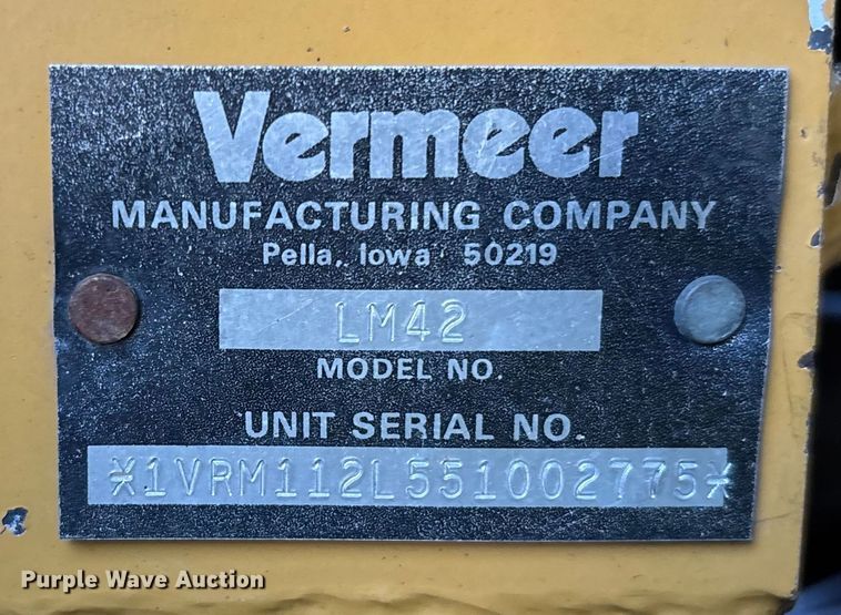 image for item EC3844 2005 Vermeer LM42 trencher