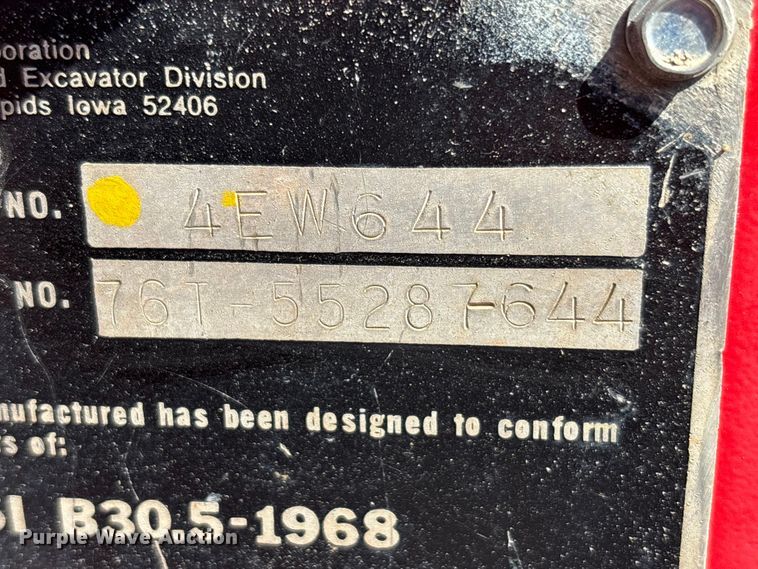 image for item EC4410 1976 Link-Belt LS 518 crane