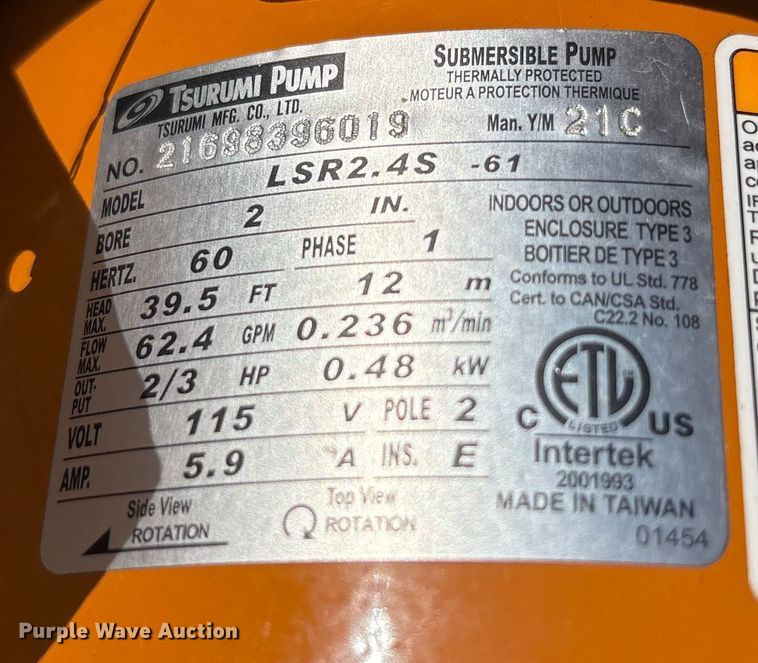 image for item EC4431 (4) submersible pumps