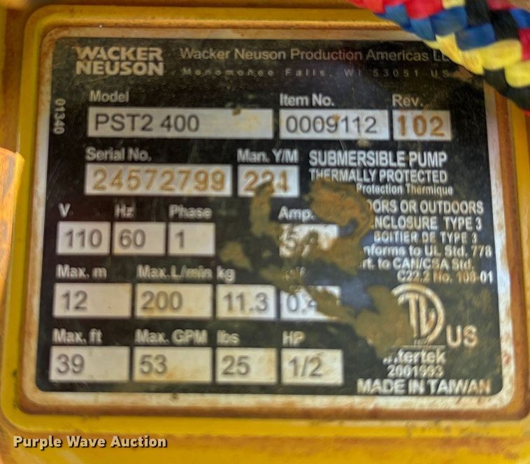 image for item EC4431 (4) submersible pumps