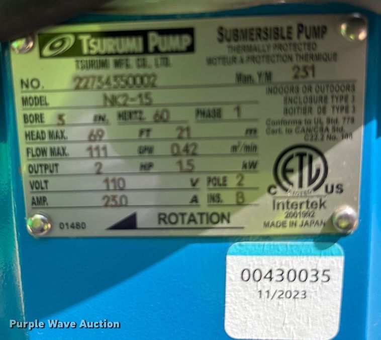 image for item EC4431 (4) submersible pumps