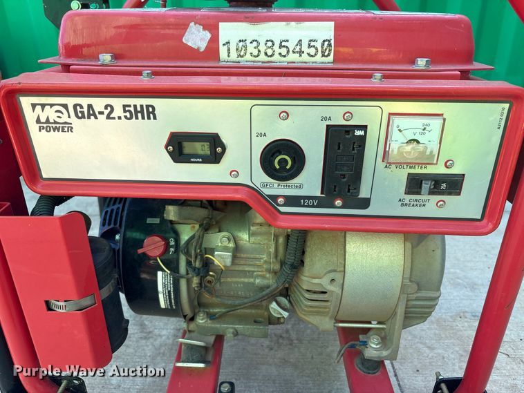 image for item EC4435 (3) Multiquip GA-2.5HR generators