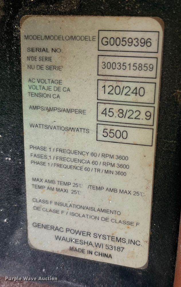 image for item EC4439 (2) generators