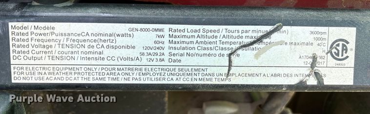 image for item EC4439 (2) generators