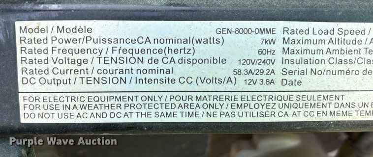 image for item EC4439 (2) generators